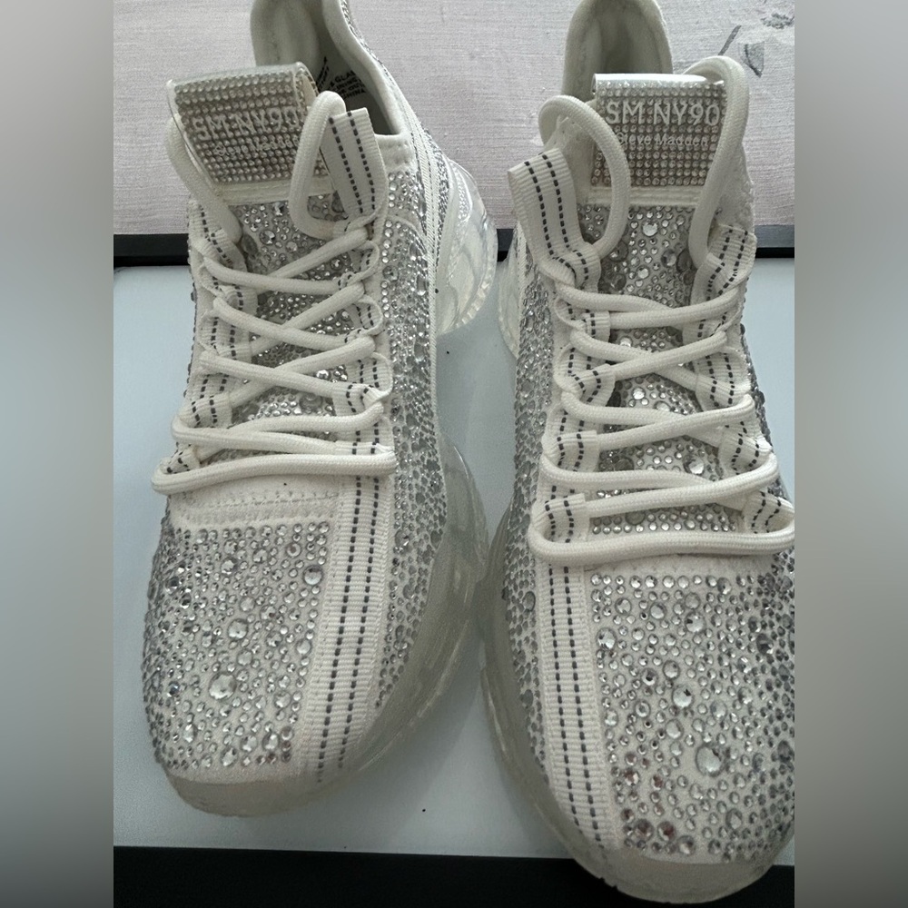 SOLD-Steve Madden (SM NY90) rhinestone sneakers